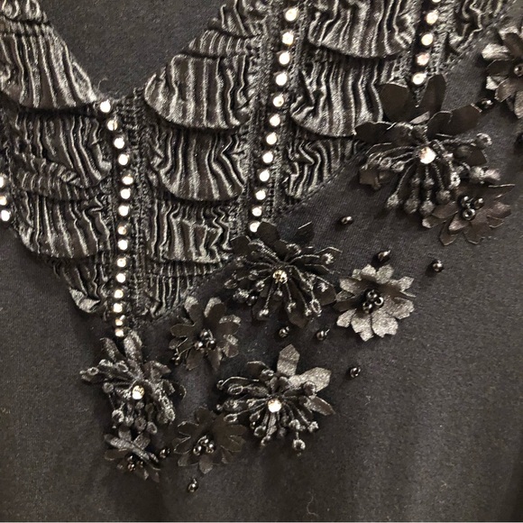 Bead embroidered cotton top - Picture 2 of 3